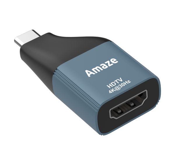 A115 AMAZE A115 Type C to HDMI 4k Adapter - Black - BIS - Image 1
