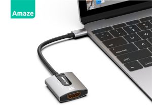 AMAZE A120 Type C to HDMI 4k Adapter - Black - BIS - Image 2