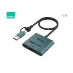 AMAZE A315 Type C + USB to 3 in 1 Hub - Black - BIS