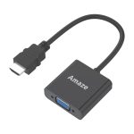 AMAZE A822 HDMI TO VGA ADAPTER - Black - BIS