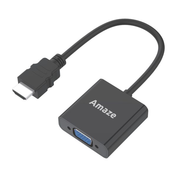 A822 AMAZE A822 HDMI TO VGA ADAPTER - Black - BIS - Image 1