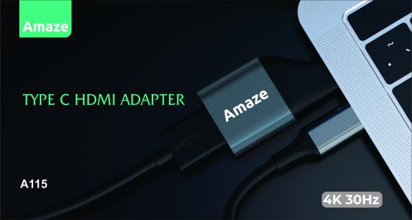 BANNER A115 AMAZE A115 Type C to HDMI 4k Adapter - Black - BIS - Image 2