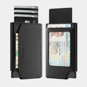 Villantto Leather Smart Wallet VL301 - Black