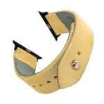 Waji's Apple Watch Strap - Suede Leather Strap 41 mm / 40 mm / 39 mm / 38 mm - Lemon Yellow - AMT-LEYSUE-AWS-01