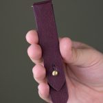 Waji's Samsung Watch Strap For Galaxy Watch 5 Pro 45mm - Pure Leather Strap - Quick Release - Burgundy - AMT-BURG-SWS-01