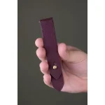 Waji's Samsung Watch Strap For Samsung Gear S3 Frontier - Pure Leather Strap - Quick Release - Burgundy - AMT-BURG-SWS-02