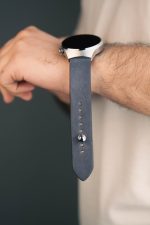 Waji's Samsung Watch Strap For Galaxy Watch 5 44mm & 40mm - Pure Leather Strap - Quick Release - Gray - AMT-GRAY-SWS-01 - Image 3