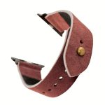 Waji's Apple Watch Strap - Suede Leather Strap 41 mm / 40 mm / 39 mm / 38 mm - Burgunday - AMT-BURSUE-AWS-01