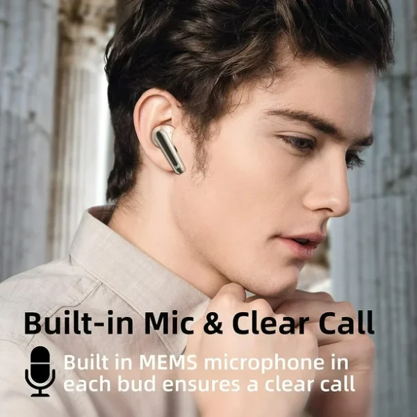 Monster N-Lite 203 AirLinks Wireless Earbuds HiFi Stereo Wireless Earbuds with 30H Playback Type-C Charging HD Clear Call Touch Control IPX6 Waterproof - Gold - GC - Image 4