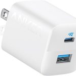 Anker 323 Charger 33W USB C Charger 2 Port Compact Charger with Foldable US Plug - White - A2331P21 - BIS