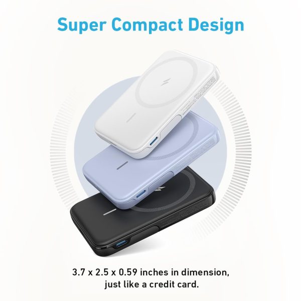 Anker MagGo Battery 5000mAh 7.5W Stand - White - A1618H21 - BIS - Image 2