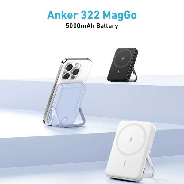 Anker MagGo Battery 5000mAh 7.5W Stand - White - A1618H21 - BIS - Image 4