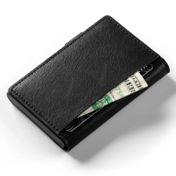 Vulcrid Leather Smart Wallet - Black - Image 9