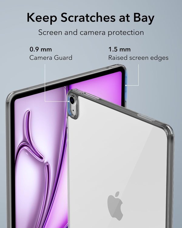 iPad Air 13 M2  / M3 ESR Classic Hybrid Back Case - Clear Black - Image 2