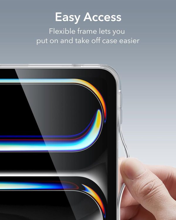 iPad Pro 13″ M5 / M4 / M3 ESR Classic Hybrid Case - Clear - Image 3