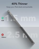 iPad Pro 13″ M5 / M4 / M3 ESR Classic Hybrid Case - Clear Black - Image 7