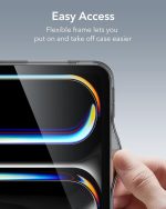 iPad Pro 13″ M5 / M4 / M3 ESR Classic Hybrid Case - Clear Black - Image 3