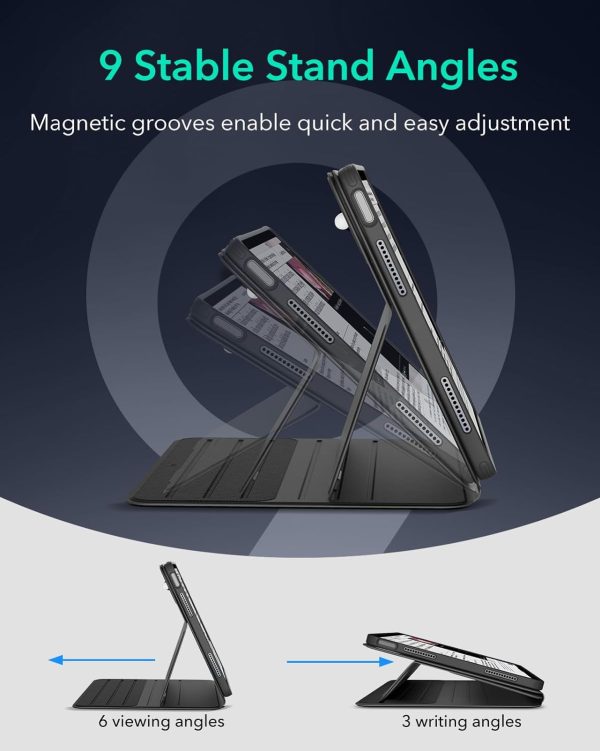 615GKQ4NL6L._AC_SL1500_ iPad Air 11 M2 / M3 iPad Air 5th Gen M1 / iPad Air 4th Gen A14 Bionic  Shift Magnetic Case By ESR - Black - Image 3