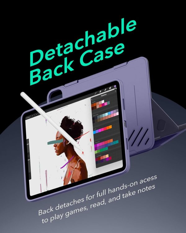 61FTdFNaRML._AC_SL1500_ ESR Shift Magnetic Case Compatible with iPad Pro 11 (2024) - Purple - Image 4