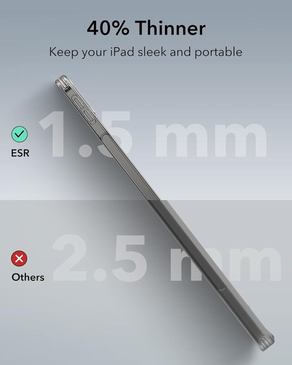 iPad Air 13 M2  / M3 ESR Classic Hybrid Back Case - Clear Black - Image 7