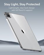 iPad Pro 13″ M5 / M4 / M3 ESR Classic Hybrid Case - Clear Black - Image 8