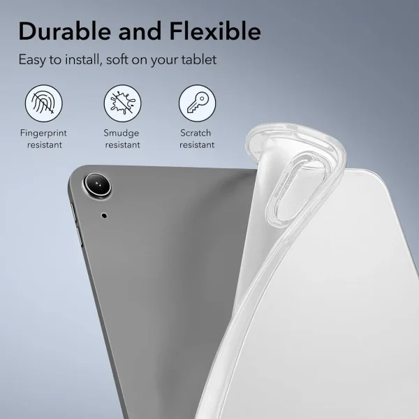 61TyQMEuaVL._AC_SL1500_ iPad Air 11 M2 / M3  iPad Air 5th Gen M1 /  iPad Air 4th Gen A14 Bionic ESR Zero Soft Case - Frosted Clear - Image 4