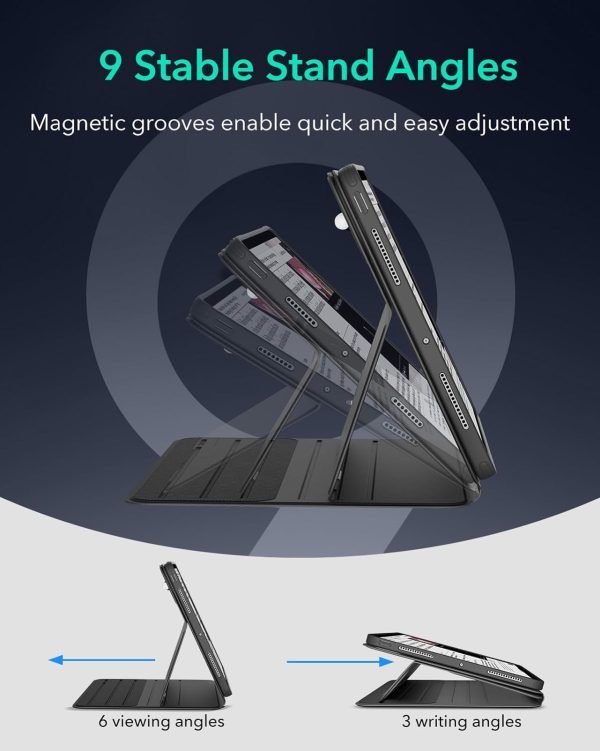 61WDysYjwyL._AC_SL1500_ iPad Air 13 M2  / M3 ESR Shift Magnetic Case - Black - Image 3