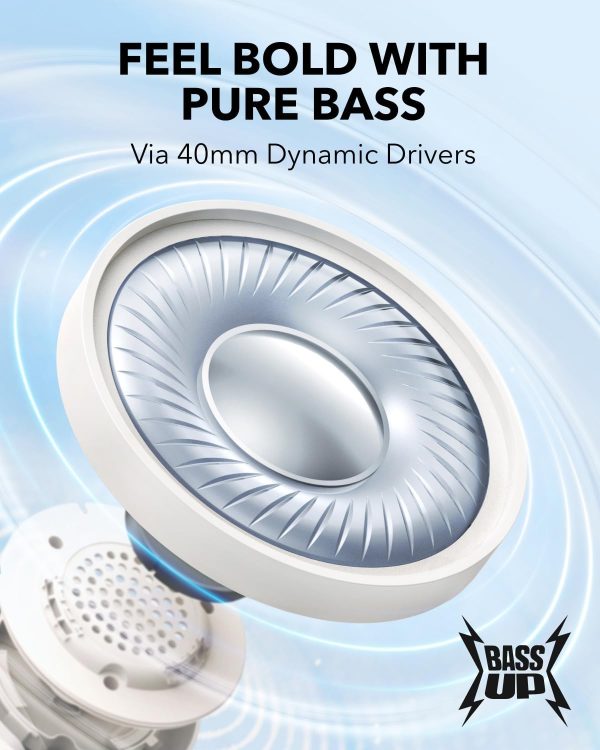 Anker Soundcore H30i Wireless On-Ear Headphones - White - A3012H21 - OP - Image 7