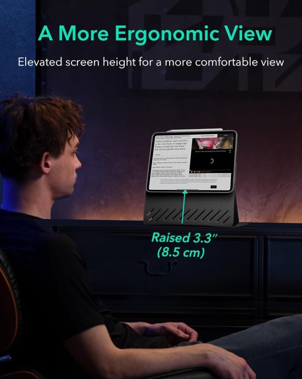 61cUg4vnAwL._AC_SL1500_ iPad Air 13 M2  / M3 ESR Shift Magnetic Case - Black - Image 6