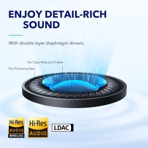 Anker Soundcore Space Q45 Adaptive Active Noise Cancelling Headphones - White - A3040021 - OP - Image 4