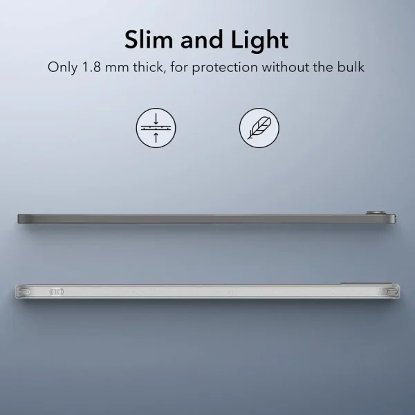 61neVH-KJ9L._AC_SL1500_ iPad Air 11 M2 / M3  iPad Air 5th Gen M1 /  iPad Air 4th Gen A14 Bionic ESR Zero Soft Case - Frosted Clear - Image 3