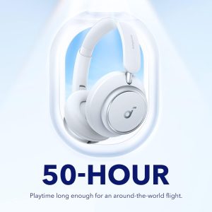 Anker Soundcore Space Q45 Adaptive Active Noise Cancelling Headphones - White - A3040021 - OP - Image 2