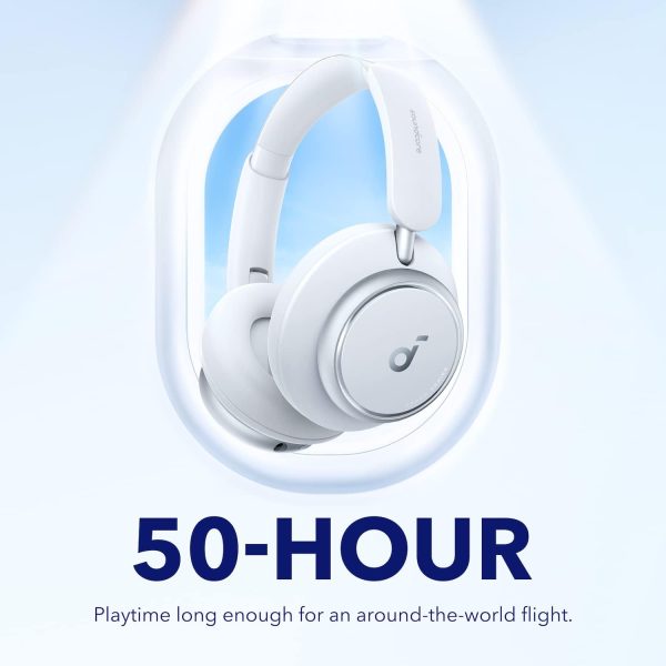 Anker Soundcore Space Q45 Adaptive Active Noise Cancelling Headphones - White - A3040021 - OP - Image 2
