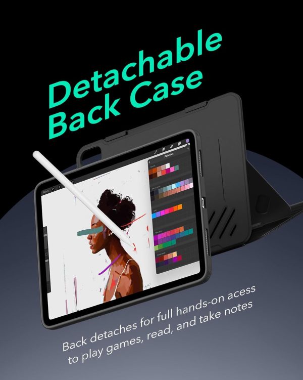 61tMuVi0jLL._AC_SL1500_ iPad Air 11 M2 / M3 iPad Air 5th Gen M1 / iPad Air 4th Gen A14 Bionic  Shift Magnetic Case By ESR - Black - Image 4