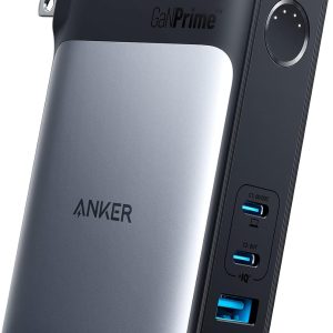 Anker 733 GaNPrime Power Bank 2-in-1 Hybrid Charger 10000mAh 30W USB-C Portable Charger with 65W Wall Charger Works for iPhone 15/15 Plus/15 Pro/15 Pro Max/14/13 Samsung Pixel MacBook Dell - Black - A1651P11 - BIS
