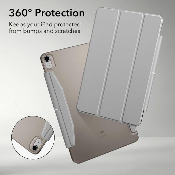 iPad Air 11 2024 Ascend Trifold Case Compatible with also compatible with iPad Air 10.9 5th / 4th Gen - Gray - Image 7