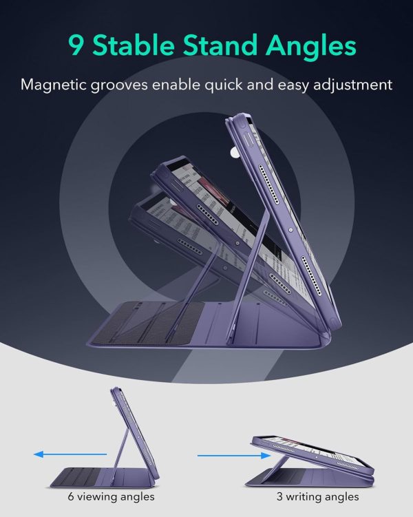 61yFt8xdFVL._AC_SL1500_ ESR Shift Magnetic Case Compatible with iPad Pro 11 (2024) - Purple - Image 3