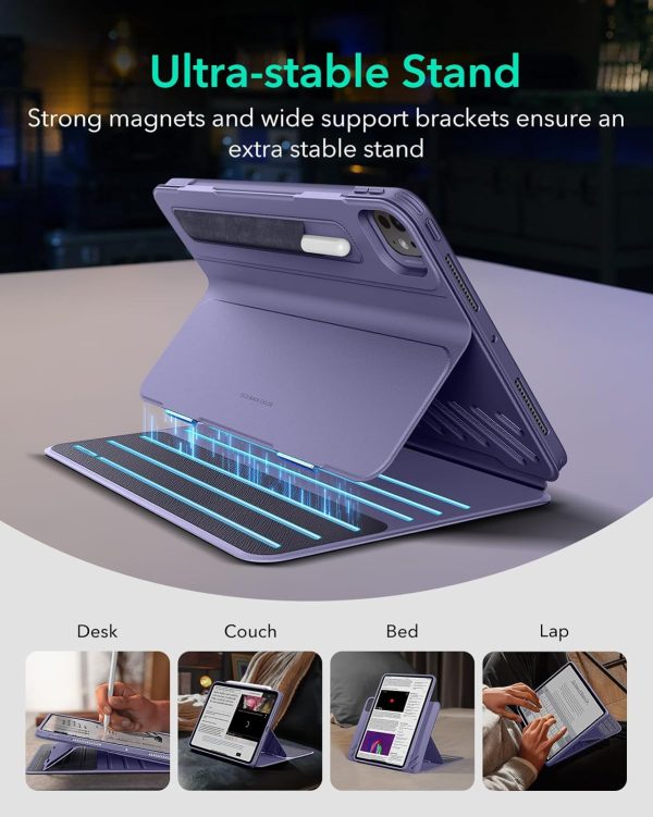 710xQ+koUQL._AC_SL1500_ ESR Shift Magnetic Case Compatible with iPad Pro 11 (2024) - Purple - Image 6