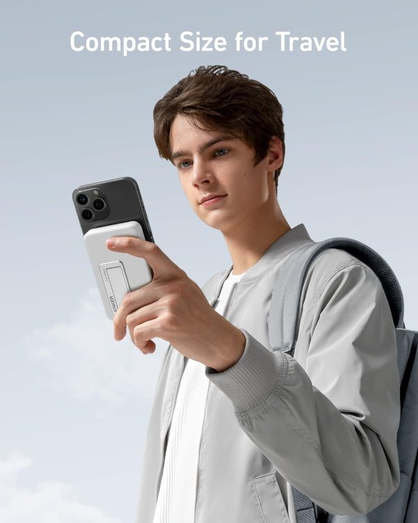 Anker MagGo Power Bank 10000mAh 7.5W Stand - White - A1652 - BIS - Image 2