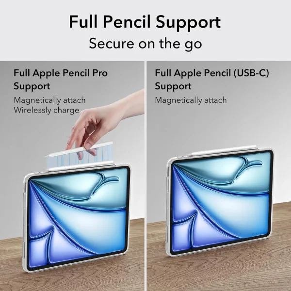 71CxVpbjMbL._AC_SL1500_ iPad Air 11 M2 / M3  iPad Air 5th Gen M1 /  iPad Air 4th Gen A14 Bionic ESR Zero Soft Case - Frosted Clear - Image 7