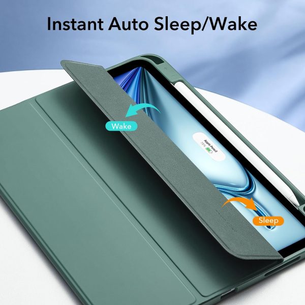 ESR Rebound Pencil Case Compatible with iPad Air 11 (2024) Air 10.9 (5th/4th Gen) - Frost Green - Image 4