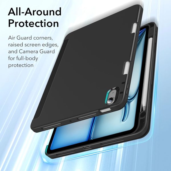 71MyNqT-YZL._AC_SL1500_ ESR Rebound Pencil Case Compatible with iPad Air 11 (2024) Air 10.9 (5th/4th Gen) - Black - Image 5