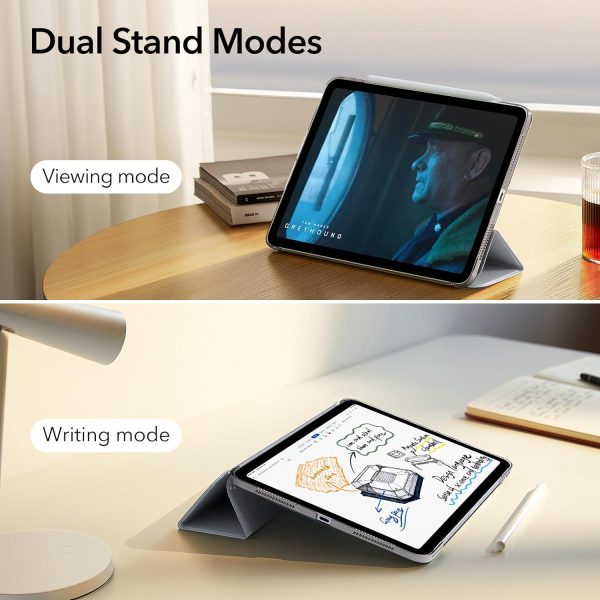 iPad Air 11 2024 Ascend Trifold Case Compatible with also compatible with iPad Air 10.9 5th / 4th Gen - Gray - Image 5