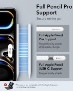 iPad Pro 13″ M5 / M4 / M3 ESR Classic Hybrid Case - Clear Black - Image 4