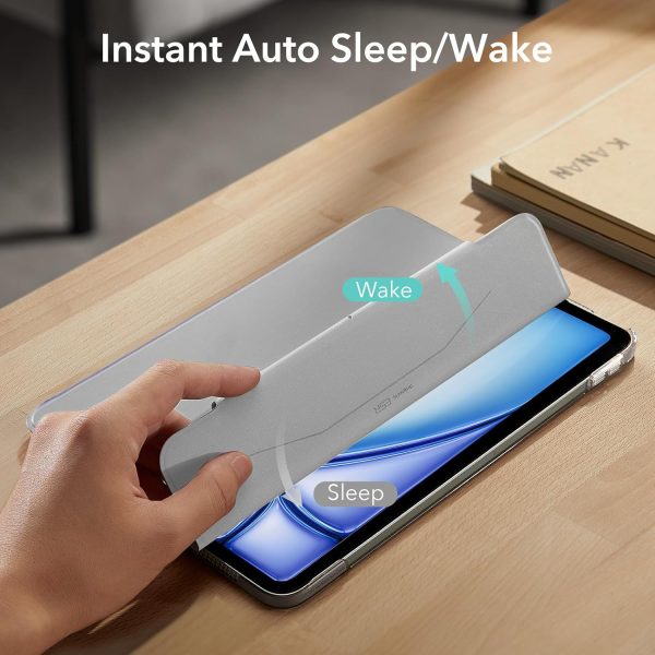 iPad Air 11 2024 Ascend Trifold Case Compatible with also compatible with iPad Air 10.9 5th / 4th Gen - Gray - Image 2