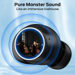 Monster Melody wireless Earbuds bluetooth 5.3 IPX6 with 30H Playback - Black - GC - Image 6