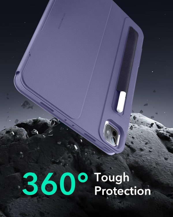 71b8ueNJCxL._AC_SL1500_ ESR Shift Magnetic Case Compatible with iPad Pro 11 (2024) - Purple - Image 2