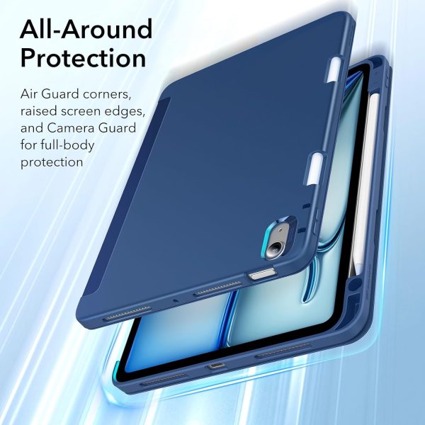 ESR Rebound Pencil Case Compatible with iPad Air 11 (2024) Air 10.9 (5th/4th Gen) - Navy Blue - Image 6