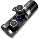 Monster Clarity 101 AirLinks Wireless Earbuds Bluetooth 5.0 in-Ear Headphones with Charging Case Stereo Earphones Deep Bass Sound IPX5 Waterproof Built-in Mic Clear Call Secure Fit for Sports - Black - GC