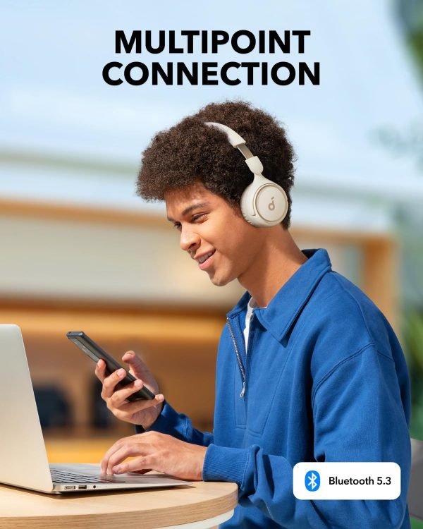 Anker Soundcore H30i Wireless On-Ear Headphones - White - A3012H21 - OP - Image 4